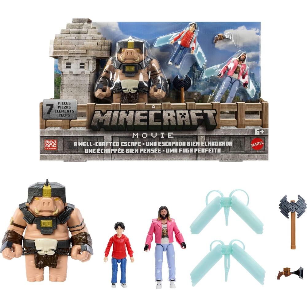 Minecraft Movie a Well-Crafted Escape Action Figure  Characters Accessories NWT